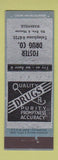 Matchbook Cover - Foster Drug Nashville TN ADVANCE