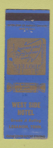 Matchbook Cover - West Side Hotel Lebanon TN WEAR