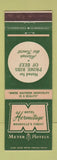 Matchbook Cover - Hotel Hermitage Nashville TN Meyer Hotels