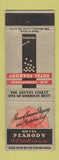 Matchbook Cover - Hotel Peabody Memphis TN
