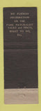 Matchbook Cover - Rocky Waters Court Restaurant Gatlinburg TN