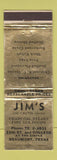 Matchbook Cover - Jim's Restaurant Beaumont TX WEAR