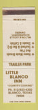 Matchbook Cover - Little Blanco Inn Blanco TX
