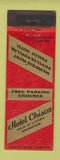 Matchbook Cover - Hotel Chisca Memphis TN