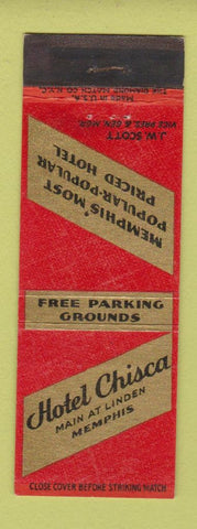 Matchbook Cover - Hotel Chisca Memphis TN