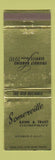 Matchbook Cover - Somerville Bank and Trust  TN WORN
