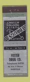 Matchbook Cover - Foster Drug Nashville TN ADVANCE