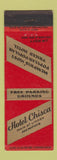Matchbook Cover - Hotel Chisca Memphis TN