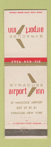 Matchbook Cover - Syracuse Airport Inn Syracuse NY