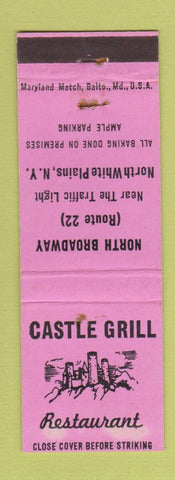 Matchbook Cover - Castle Grill Restaurant North White Plains NY WEAR