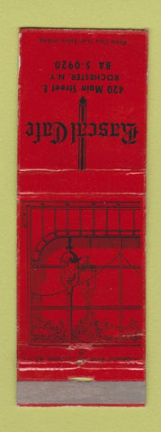 Matchbook Cover - Rascal Cafe Rochester NY WEAR