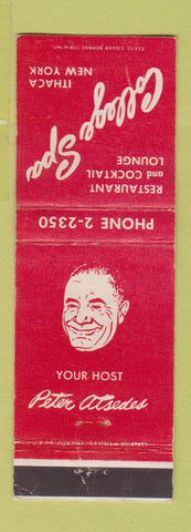 Matchbook Cover - College Spa Restaurant Ithaca NY WEAR