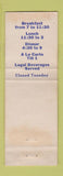 Matchbook Cover - College Spa Restaurant Ithaca NY WEAR