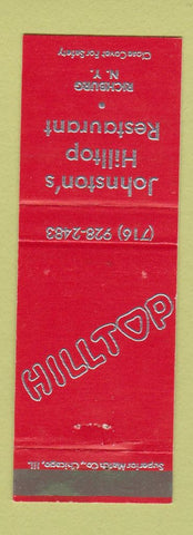 Matchbook Cover - Johnston's Hilltop Restaurant Richburg NY