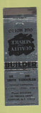 Matchbook Cover - Gil Smith Jim Vanderlan Contractors Roofing Clinton NY SILVER