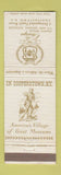 Matchbook Cover - Otesaga Resort Cooperstown NY