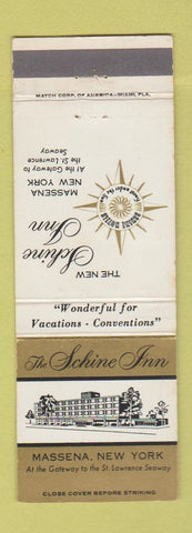 Matchbook Cover - Schine Inn Massena NY
