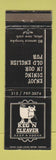 Matchbook Cover - Keg n Cleaver Restaurant Utica NY