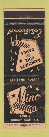 Matchbook Cover - Nino Restaurant Jefferson Valley NY