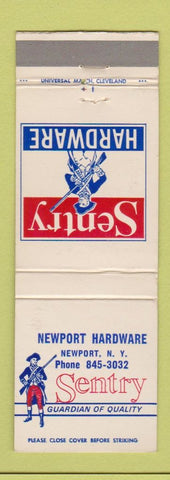 Matchbook Cover - Sentry Hardware Newport NY