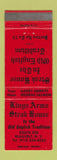 Matchbook Cover - Kings Arms Steak House Blauvelt NY