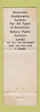 Matchbook Cover - Income Tax Returns Earl House Whitesboro NY WEAR