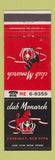 Matchbook Cover - Club Monarch Yorkville NY