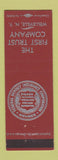Matchbook Cover - First Trust Company Wellsville NY