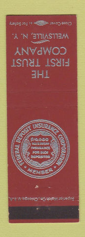 Matchbook Cover - First Trust Company Wellsville NY