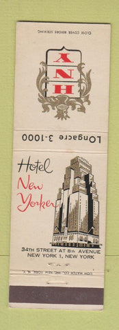 Matchbook Cover - Hotel New Yorker New York City