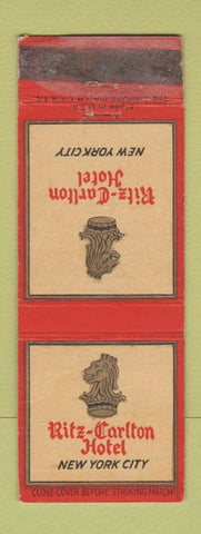 Matchbook Cover - Ritz Carlton Hotel New York City WORN
