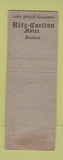 Matchbook Cover - Ritz Carlton Hotel New York City WORN