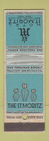 Matchbook Cover - Hotel St Moritz New York City deco