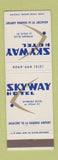 Matchbook Cover - Skyway Hotel La Guardia Airport Queens NY New York City