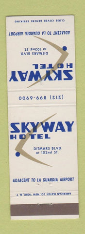 Matchbook Cover - Skyway Hotel La Guardia Airport Queens NY New York City