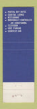 Matchbook Cover - Skyway Hotel La Guardia Airport Queens NY New York City