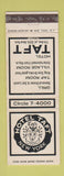 Matchbook Cover - Hotel Taft New York City WEAR