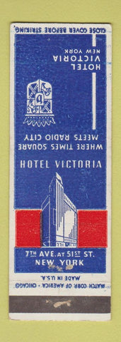 Matchbook Cover - Hotel Victoria New York City WEAR