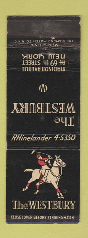 Matchbook Cover - The Westbury New York City