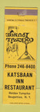 Matchbook Cover - Katsbaan Inn Restaurant Saugerties NY WORN