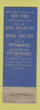 Matchbook Cover - Knott Hotels De Witt Clinton Albany NY