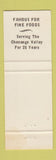 Matchbook Cover - Lewis' Restaurant Sherburne NY ORANGE