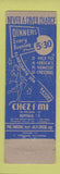 Matchbook Cover - Chez Ami Buffalo NY girlie