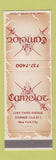 Matchbook Cover - Camelot New York City