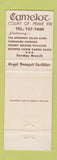 Matchbook Cover - Camelot New York City
