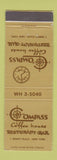 Matchbook Cover - Compass Coffee House Restaurant New York City