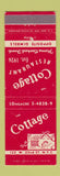 Matchbook Cover - Cottage Restaurant New York City WEAR