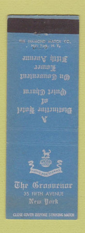 Matchbook Cover - Grosvenor Hotel New York City