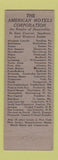 Matchbook Cover - Grosvenor Hotel New York City