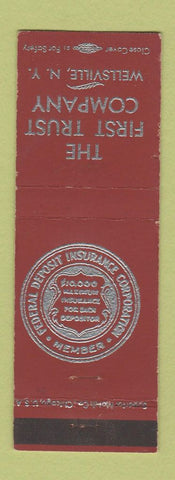 Matchbook Cover - First Trust Company Wellsville NY